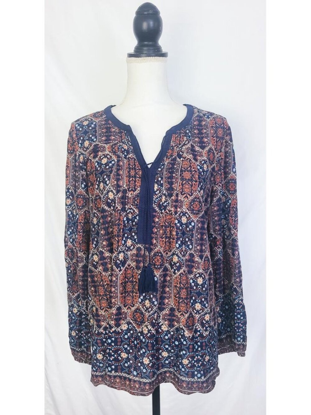 Vintage America Women's Long Sleeve Blouse XL